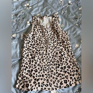 Maurices Animal Print Ribbed Top